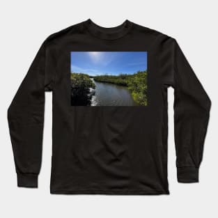 Sparkling Florida Waterway at Robinson Preserve Long Sleeve T-Shirt